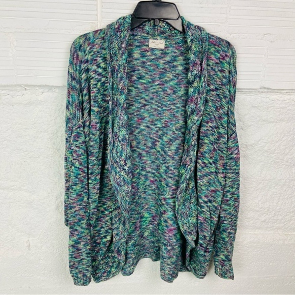 Jillian & Nicole Multicolor Knit Open Front Cardigan sweater size 1X